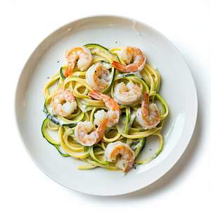 Pasta zucchine e gamberetti

